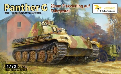 Vespid Models VS720012 Panther G 20mm Flakvierling auf Fahrgestell 1/72
