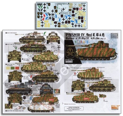 Echelon FD AXT351039 4. Panzer Division Pz.Kpfw.IV Ausf.E, Ausf.G &amp; Ausf.H (Pt 2) 1/35