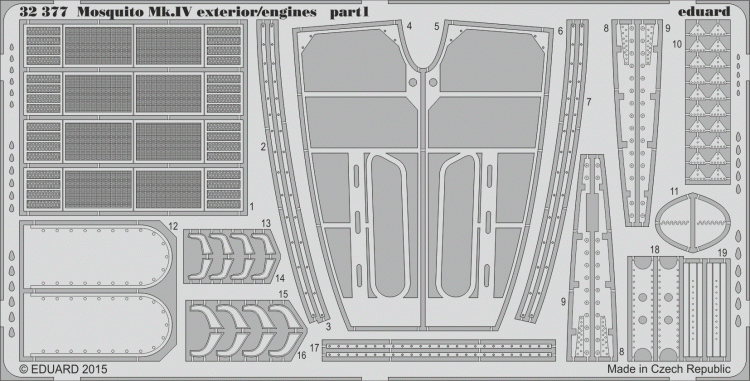 Eduard 32377 Mosquito Mk.IV exterior/engines 1/32