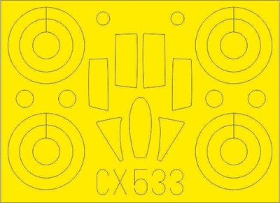 Eduard CX533 Mask 1/72 MiG-25RBT (ICM)