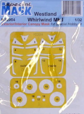 Special Hobby M32004 Mask Westland Whirlwind Mk.I (SP.HOBBY) 1/32