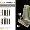Metallic Details MDP72012 Japan seat belts WWII type 4 1/72