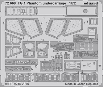 Eduard 72668 FG.1 Phantom undercarriage 1/72