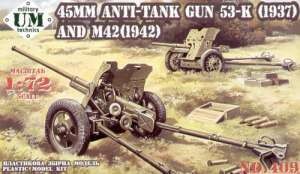 UniModel UMM-72409 45mm Antitank guns 53-K (1937) and M42 (1942) 1/72