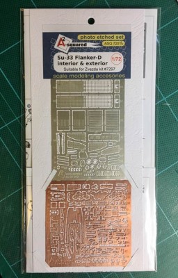 A-Squared AASQ72010 Sukhoi Su-33 Flanker-D Interior &amp;Exterior (designed to be used with Zvezda kits) 1/72