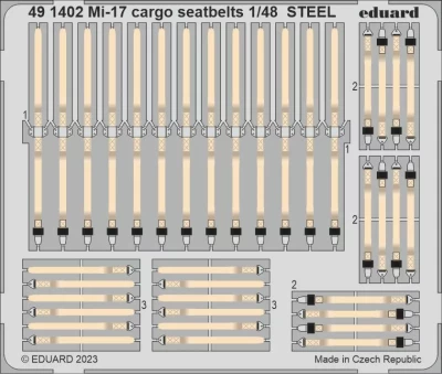 Eduard 491402 SET Mi-17 cargo seatbelts STEEL (TRUMP) 1/48