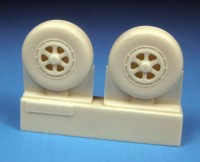 Barracuda Studios BCR48279 Grumman S-2 Tracker Early Mainwheels (designed to be used with Kinetic Model kits) 1/48