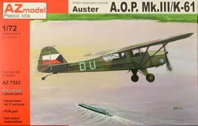 AZ Model 75023 Auster A.O.P. Mk.III/K-61 (CZ, RAAF, Israel) 1/72
