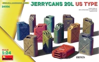 Miniart 24006 Jerrycans 20L US Type (12 pcs.) 1/24