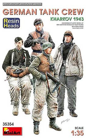 Miniart 35354 1/35 German Tank Crew, Kharkov 1943 (4 fig.)