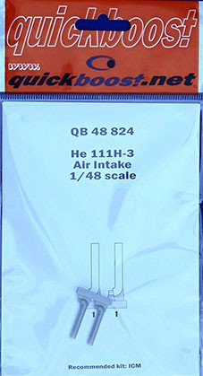 Quickboost QB48 824 He 111H-3 ait intake (ICM) 1/48