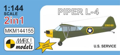 Mark 1 Models MKM-144155 Piper L-4 'US Service' (2-in-1) 1/144