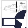 Art Scale 200-D32026 North-American B-25J Mitchell - stencils Decal sheet contain stencils for two plastic kits of B-25J Michtell HGW 1/32