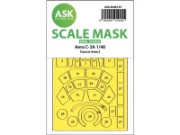 Art Scale 200-M48167 Aero C-3A wheels and canopy frame paint mask (outside only) 1/48