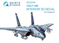 Quinta Studio QD32099 F-14B (Trumpeter) 3D Декаль интерьера кабины 1/32