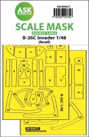 Art Scale 200-M48271 Douglas B-26C Invader wheels and canopy frame paint mask (inside and outside) 1/48