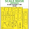 Art Scale 200-M48271 Douglas B-26C Invader wheels and canopy frame paint mask (inside and outside) 1/48
