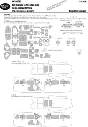 New Ware NWA-M0783 1/48 Mask O-2A Skymaster EXPERT (ICM 48290/48291)