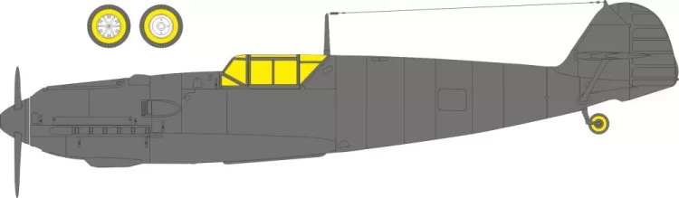 Eduard EX1092 Mask Bf 109E-3 (HOBBYB) 1/48