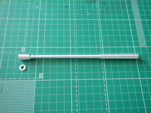 Model Gun MG-3562 Немецкая 128-мм пушка Pak 80 "Ягдпантера 2" (Amusing 35A011) и другие самоходки what if, перфорация в ряд (вид Б) 1/35
