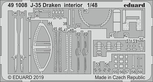 Eduard 491008 SET J-35 Draken interior (HAS)