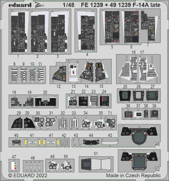 Eduard FE1239 F-14A late (TAM) 1/48