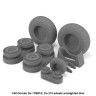 Armory ARAW48205 Dornier Do-17M/Do-17P/Do-17Z, Do-215B-5/Do-215B-4 wheels w/weighted tires/tyres 1/48