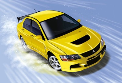 Fujimi F-04802 Mitsubishi Lancer Evolution IX GSR (w/GT Wing) 1/24