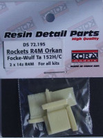 Kora Model DS72195 Rockets R4M Orkan Ta 152H/C (2x 14 pcs.) 1/72