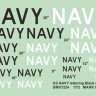 4+ Publications DMK7224 Decals US NAVY lettering B&W (2 sets) 1/72