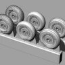 Brengun BRL-32054 Spitfire 5 spoke wheels set (3 types, 6 pcs.) 1/32