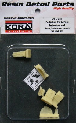 Kora Model DS7251 Petljakov Pe-2/Pe-3 - Interior Set (UMM) 1/72