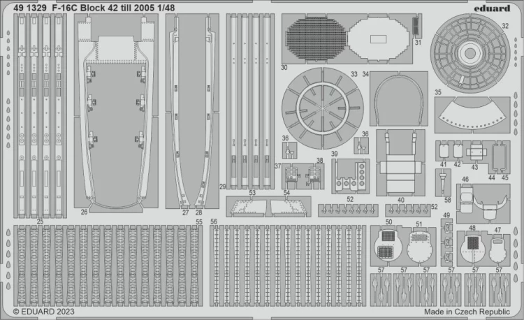 Eduard 491329 SET F-16C Block 42 till 2005 (KIN) 1/48