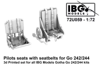 IBG Models U7259 Pilots seats for Go 242/244 (3D-Printed) 1/72
