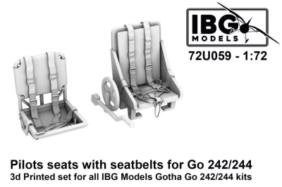 IBG Models U7259 Pilots seats for Go 242/244 (3D-Printed) 1/72