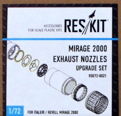 Reskit RSU72-0021 Mirage 2000 exhaust nozzles (ITA/REV) 1/72