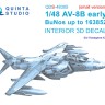 Quinta studio QDS-48305 AV-8B Early (Hasegawa) (Малая версия) 3D Декаль интерьера кабины 1/48