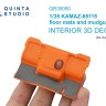 Quinta studio QR35050 Коврики напольные и брызговики для модели КАМАЗ-65115 (Звезда) 1/35