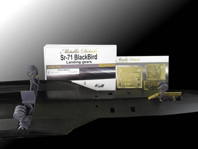 Metallic Details MDR4824 Lockheed SR-71 Blackbird Landing gears (designed to be used with Italeri and Testors kits) 1/48