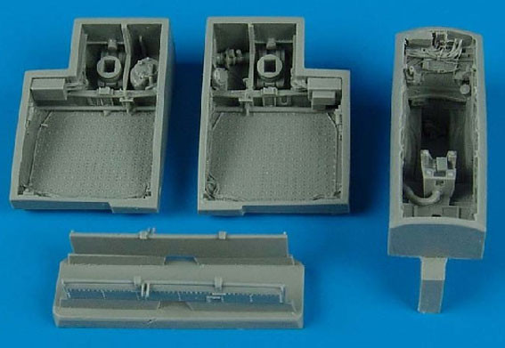 Aires 4376 J35 Draken wheel bays - HASEGAWA 1/48