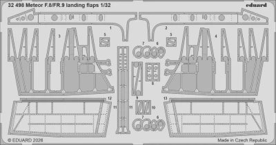Eduard 32498 SET Meteor F.8/FR.9 landing flaps (REV) 1/32