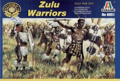Italeri 06051 Солдаты Zulu Warriors Zulu War 1/72