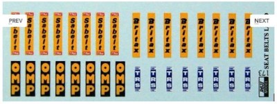 Reji Model 173 Universal Seat Belts LOGO 1/24
