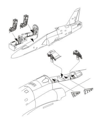 CMK 7197 Bae Hawk 100 series - interior set for Airf. 1/72