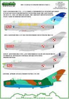 Model Maker Decals D48047 Mikoyan MiG-17/Lim-5/6 in Polish service vol.2 1/48