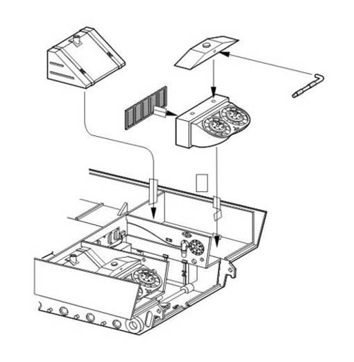 CMK 3124 Tiger I Fuel tank and cooler(starboard) TAM 1/35