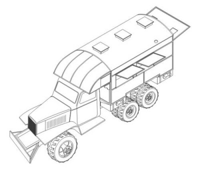 CMK 2019 GMC 353 Clubmobile - conversion set for ACA 1/72