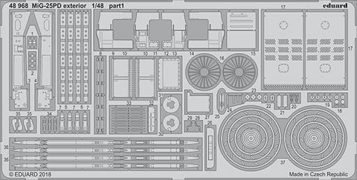 Eduard 48968 MiG-25PD exterior 1/48