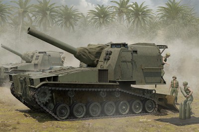 I love kit 63548 Американская 203 мм самоходная гаубица M55 1/35