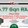 Dk Decals 72108 No.77 Sqn RAAF 1942-1953 (20x camo) 1/72